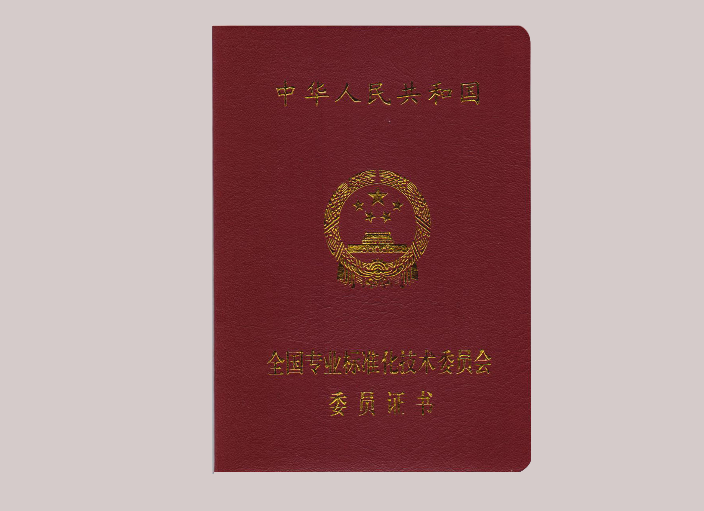 全國專業(yè)標準化技術(shù)委員會委員